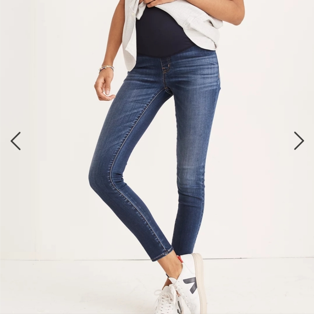 Madewell Maternity Over-the-Belly Skinny Jeans in Danny Wash: TENCEL™